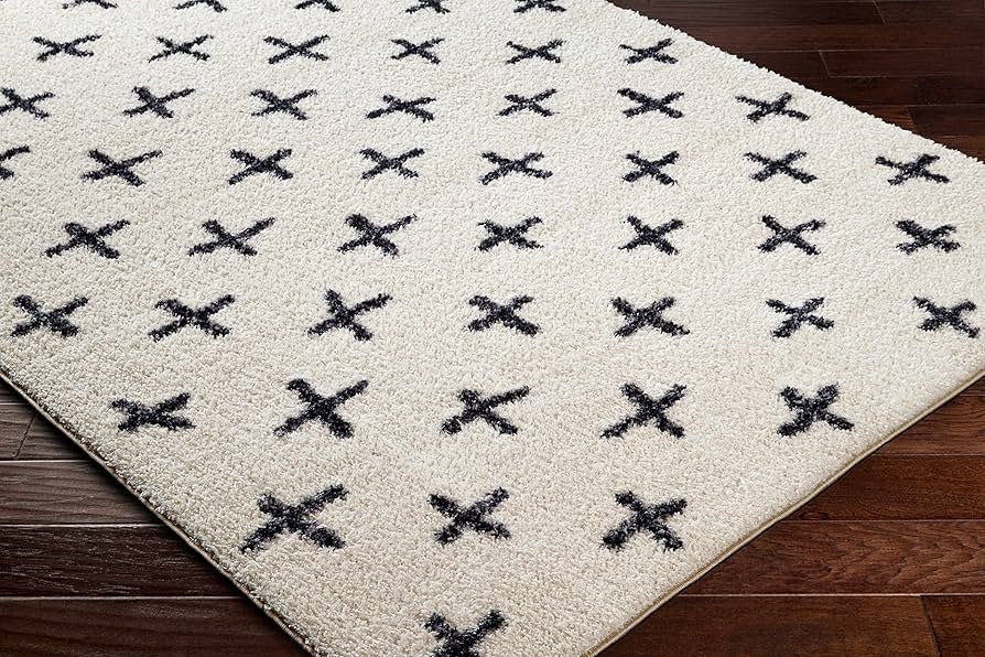 Amazon.com: BoutiqueRugs Bede Washable Swiss Cross Area Rug